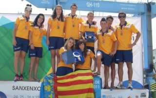 subcampeones de españa triatlon cadete escolar preparador fisico